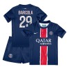 Paris Saint-Germain Bradley Barcola 29 Hjemme 2024-25 - Barn Draktsett